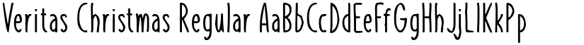 Veritas Christmas Regular font