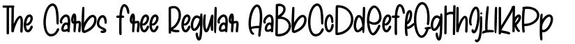 The Carbs Free Regular font