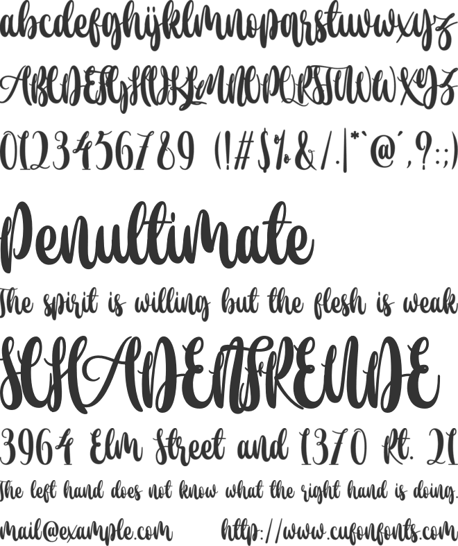 deFloras font preview