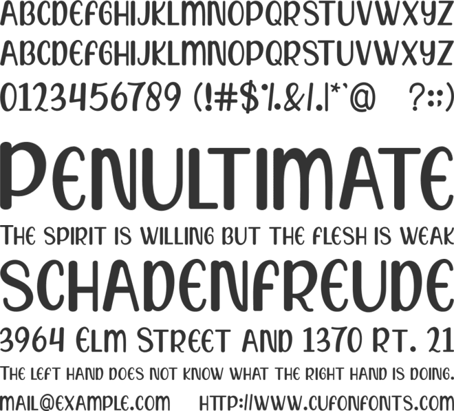 Summer Sale font preview