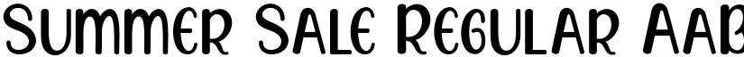 Summer Sale Regular font