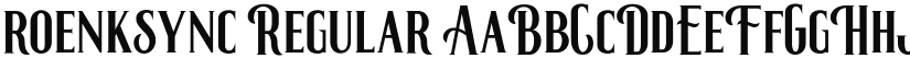roenksync font download