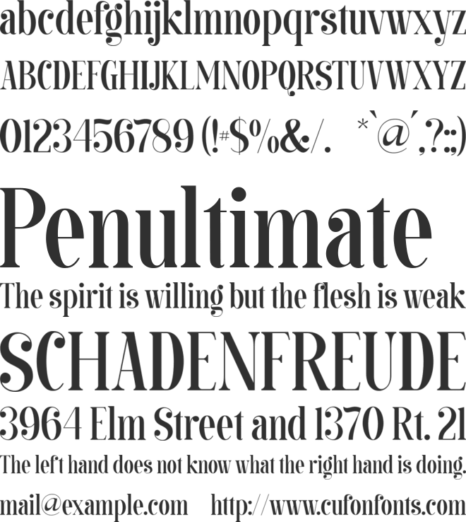 Balinesse font preview