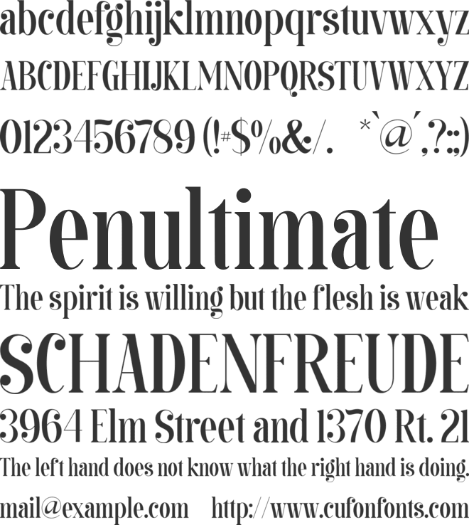 Balinesse font preview