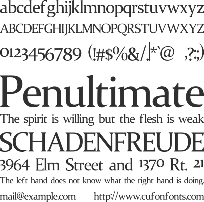 Erliana font preview