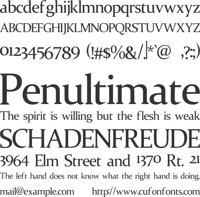 Erliana font preview