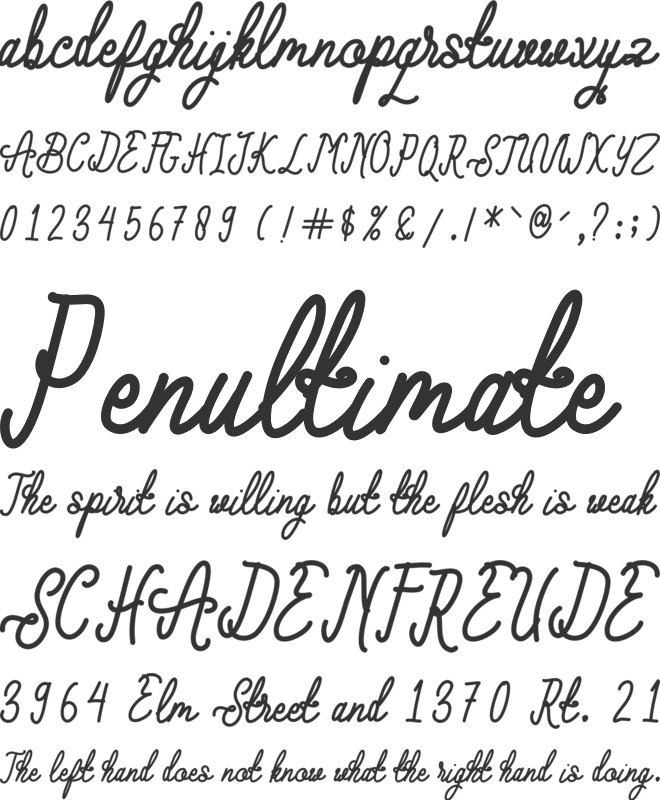 Lollipolly font preview