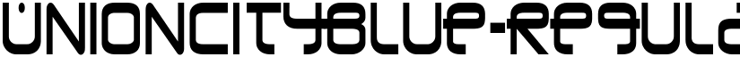 UnionCityBlue-Regular font