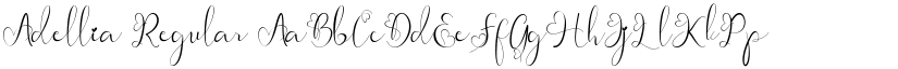Adellia Regular font