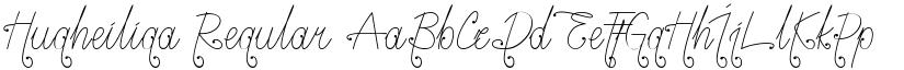 Hugheiliga font download