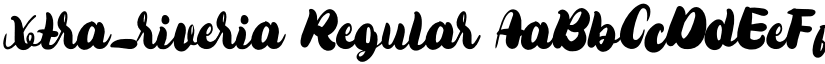 xtra_riveria Regular font