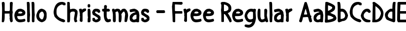 Hello Christmas - Free Regular font