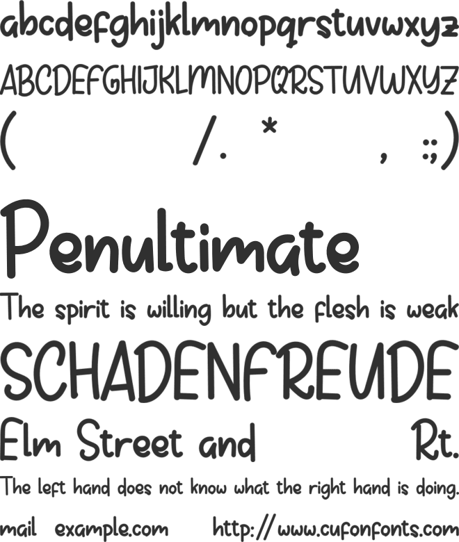 Pumkins font preview