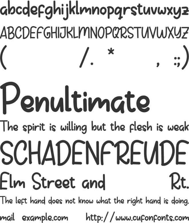 Pumkins font preview