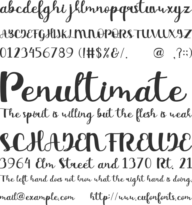 Beauty Day font preview