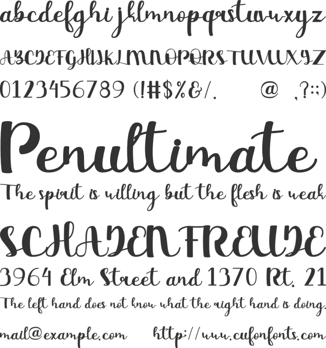 Beauty Day font preview