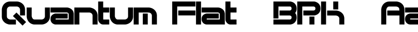 Quantum Flat (BRK) font