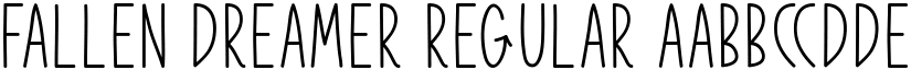 Fallen Dreamer Regular font