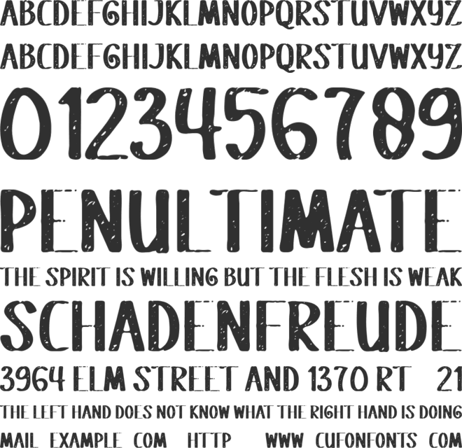 Fatrouble font preview