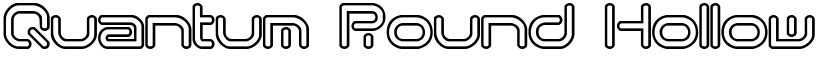 Quantum Round Hollow (BRK) font