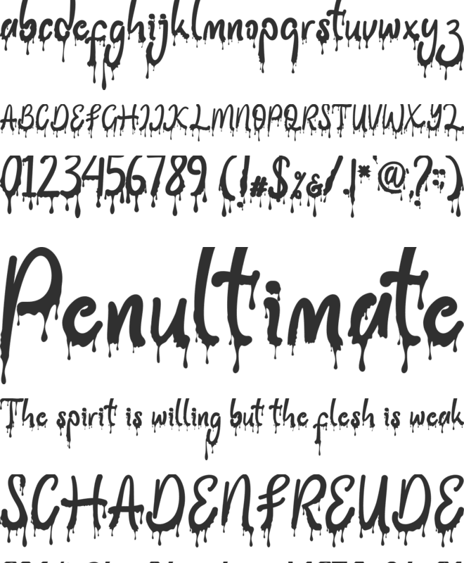 Halloween Party font preview