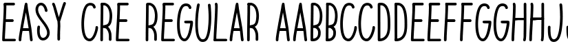 easy cre Regular font