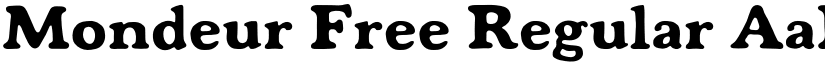 Mondeur Free Regular font