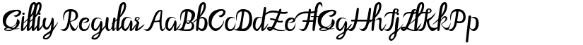 Gilliy Regular font