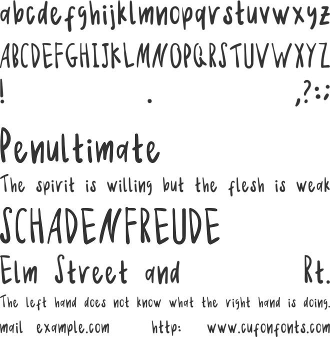 Hazelsun font preview