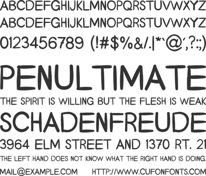 Geralita font preview