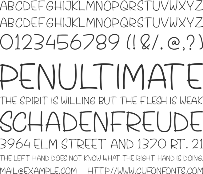 Tropees font preview