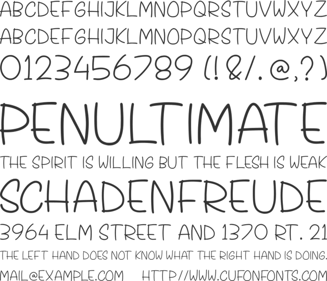 Tropees font preview