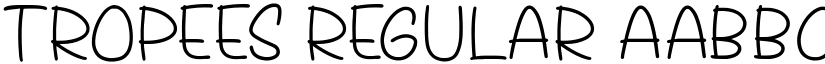 Tropees Regular font