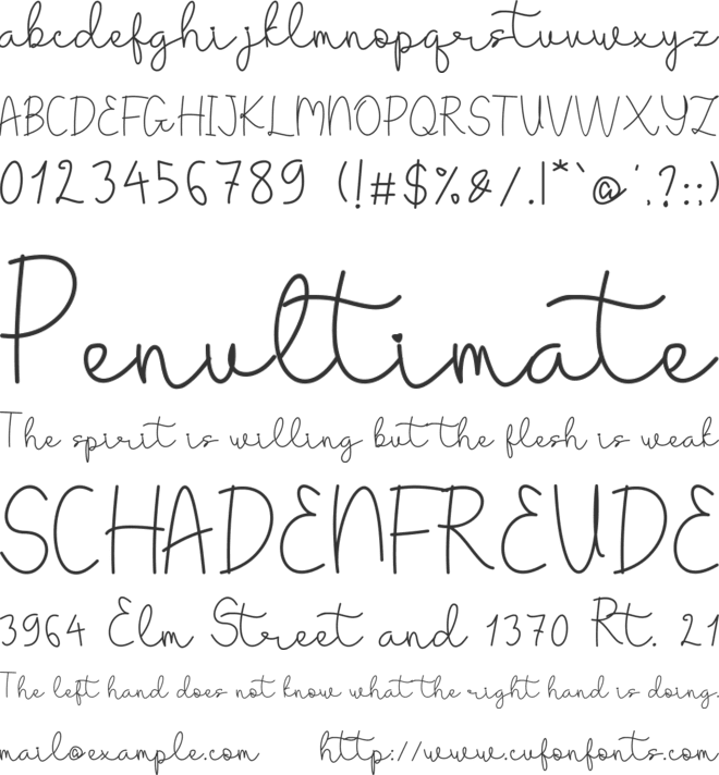battilla font preview