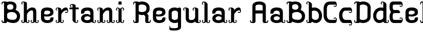 Bhertani Regular font