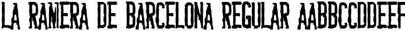 La Ramera de Barcelona Regular font