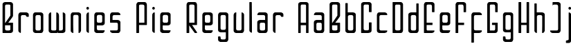 Brownies Pie Regular font