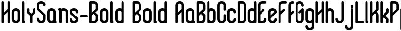 HolySans-Bold Bold font