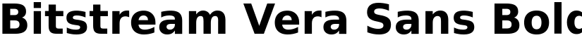 Bitstream Vera Sans Bold font