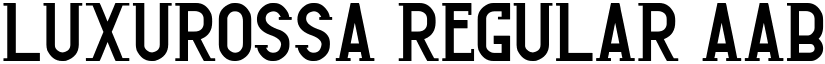 Luxurossa Regular font