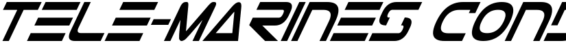 Tele-Marines Cond Bold Italic font