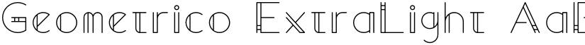 Geometrico ExtraLight font