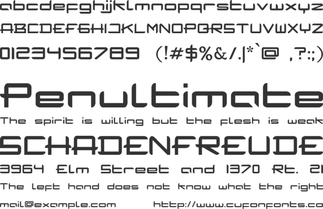 Hambalang font preview