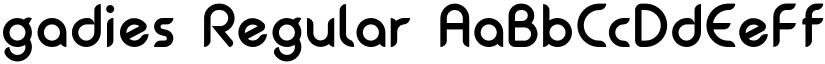 gadies Regular font
