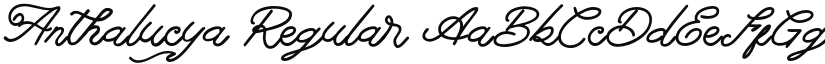 Anthalucya Regular font