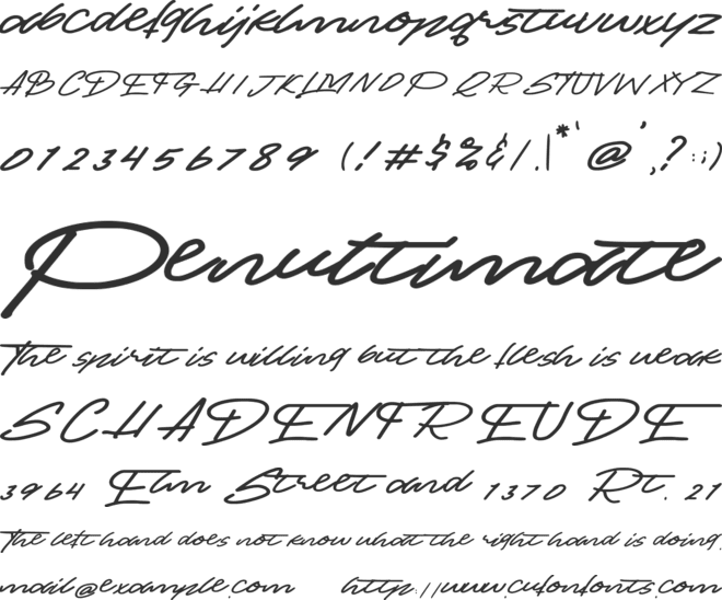 Ollus font preview
