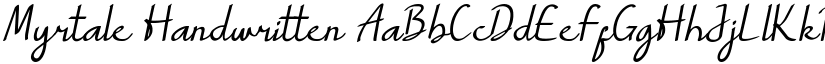 Myrtale Handwritten font