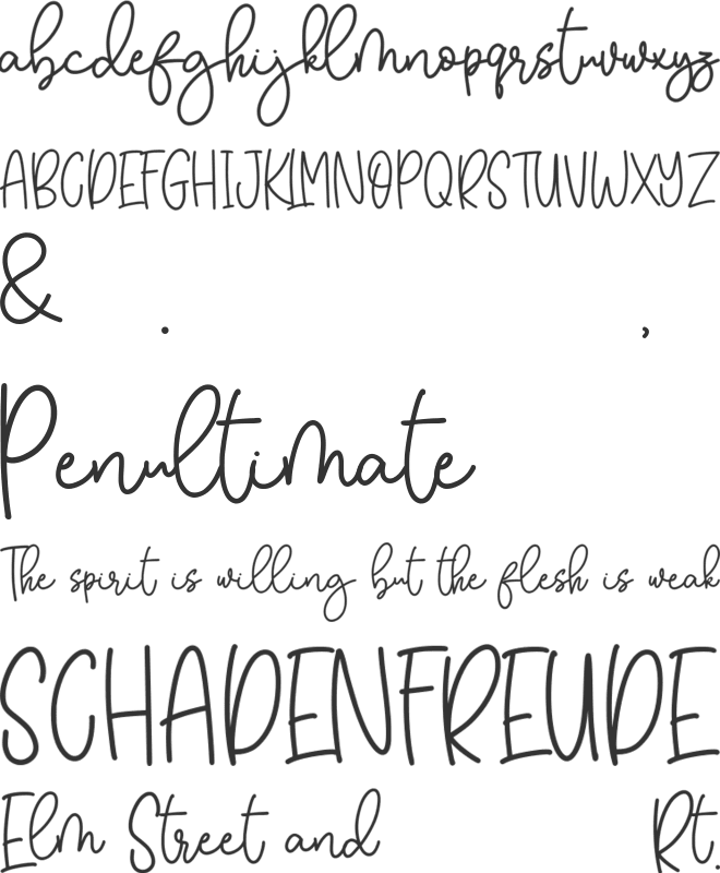 Berkyn Romance font preview