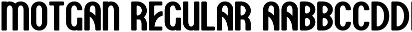 Motgan Regular font