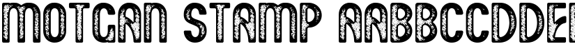 Motgan Stamp font